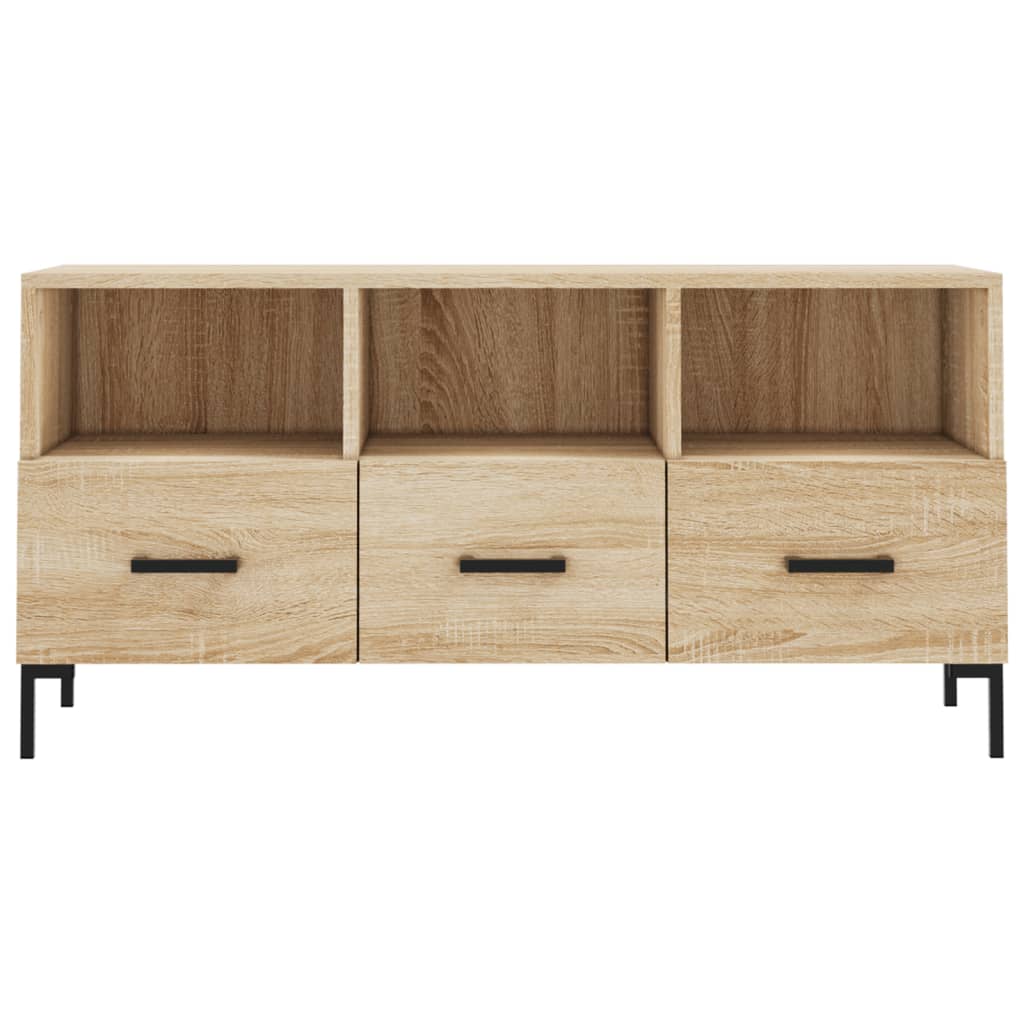 vidaXL TV Cabinet Sonoma Oak 102x36x50 cm Engineered Wood 5