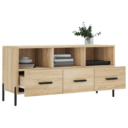 vidaXL TV Cabinet Sonoma Oak 102x36x50 cm Engineered Wood 4