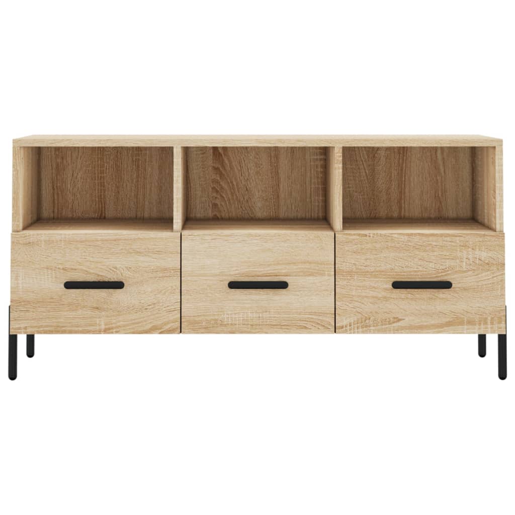 vidaXL TV Cabinet Sonoma Oak 102x36x50 cm Engineered Wood 5