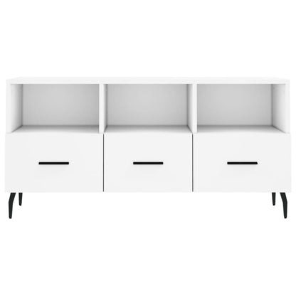 vidaXL TV Cabinet White 102x36x50 cm Engineered Wood 5