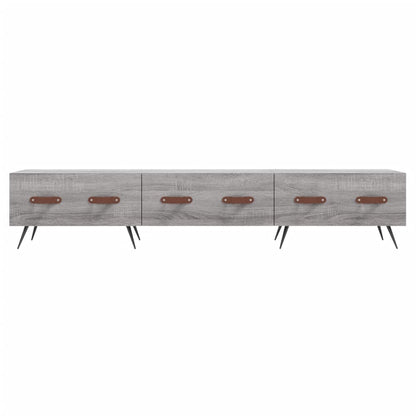 vidaXL TV Cabinet Grey Sonoma 150x36x30 cm Engineered Wood 5