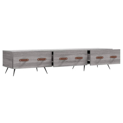 vidaXL TV Cabinet Grey Sonoma 150x36x30 cm Engineered Wood 6