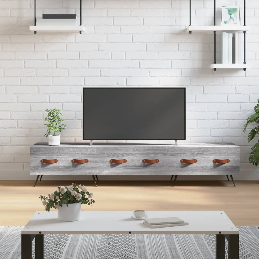 vidaXL TV Cabinet Grey Sonoma 150x36x30 cm Engineered Wood 1