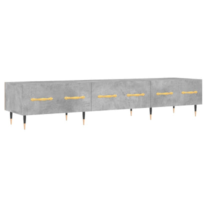 vidaXL TV Cabinet Concrete Grey 150x36x30 cm Engineered Wood 2