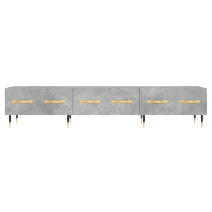 vidaXL TV Cabinet Concrete Grey 150x36x30 cm Engineered Wood 5