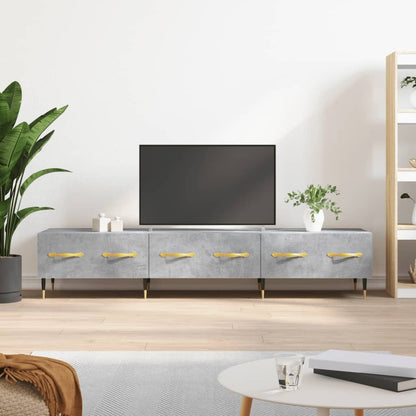 vidaXL TV Cabinet Concrete Grey 150x36x30 cm Engineered Wood 1
