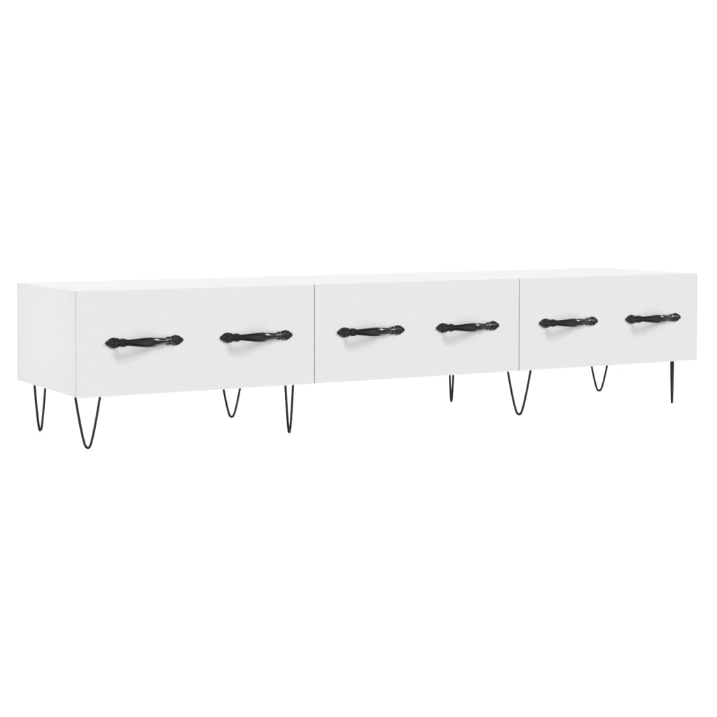 vidaXL TV Cabinet White 150x36x30 cm Engineered Wood 2