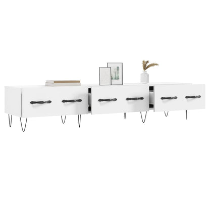vidaXL TV Cabinet White 150x36x30 cm Engineered Wood 4
