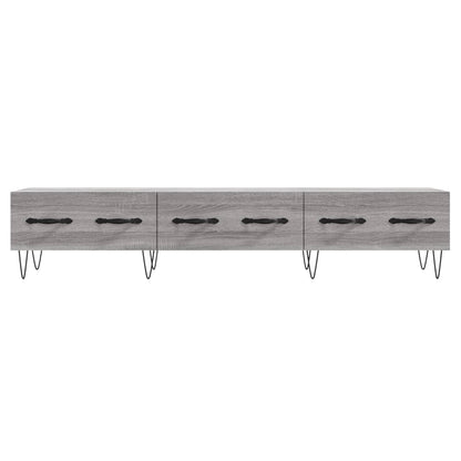 vidaXL TV Cabinet Grey Sonoma 150x36x30 cm Engineered Wood 3