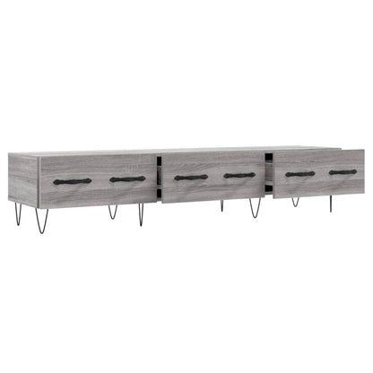 vidaXL TV Cabinet Grey Sonoma 150x36x30 cm Engineered Wood 4