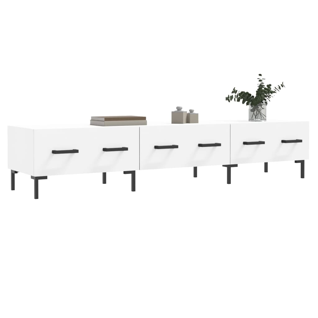 vidaXL TV Cabinet White 150x36x30 cm Engineered Wood 3