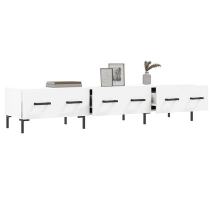 vidaXL TV Cabinet White 150x36x30 cm Engineered Wood 4