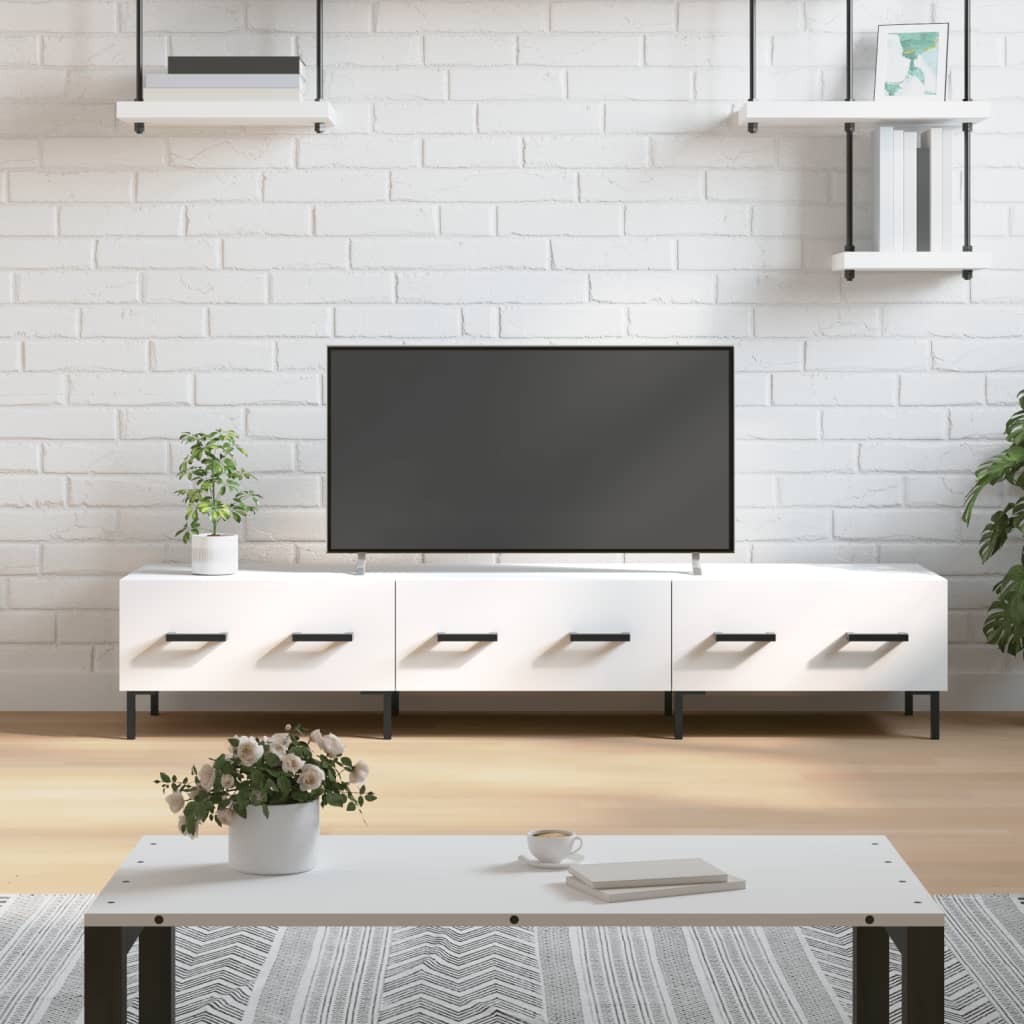 vidaXL TV Cabinet White 150x36x30 cm Engineered Wood 1