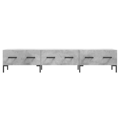 vidaXL TV Cabinet Concrete Grey 150x36x30 cm Engineered Wood 5