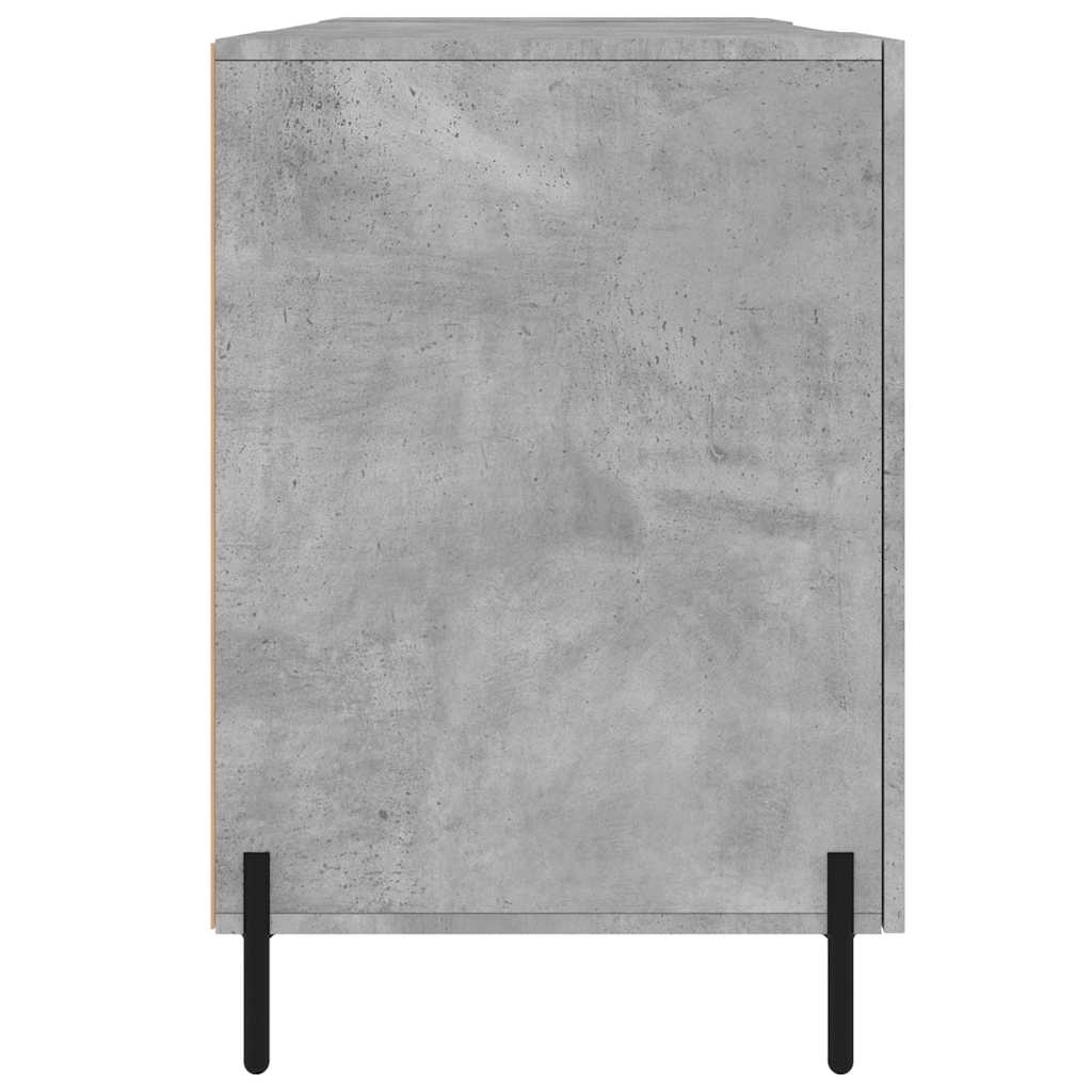 Desk 140x50x75 cm Engineered Wood Concrete grey