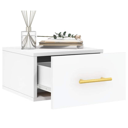 vidaXL Wall-mounted Bedside Cabinets 2 pcs White 35x35x20 cm 4