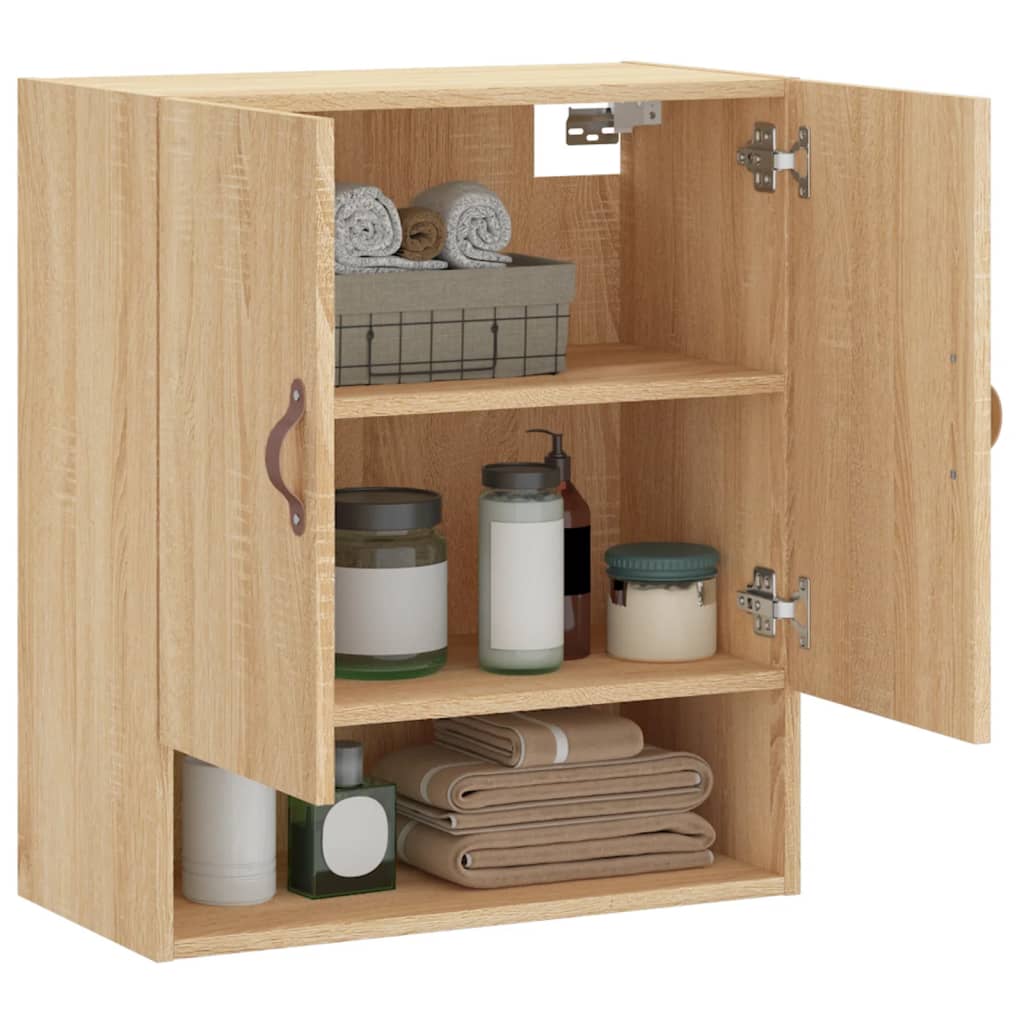 vidaXL Wall Cabinet Sonoma Oak 60x31x70 cm Engineered Wood 4