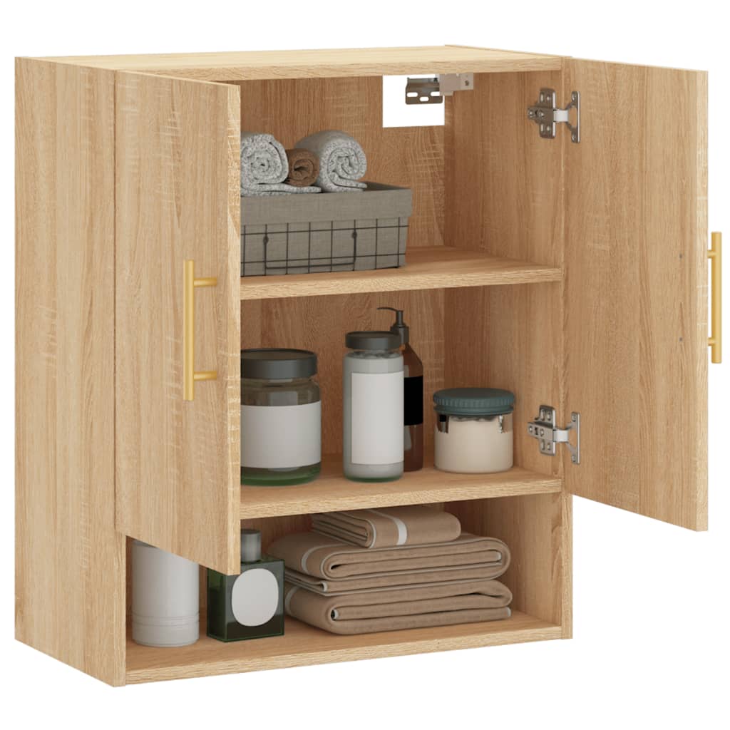 vidaXL Wall Cabinet Sonoma Oak 60x31x70 cm Engineered Wood 4