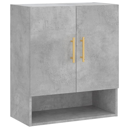 vidaXL Wall Cabinet Concrete Grey 60x31x70 cm Engineered Wood 2