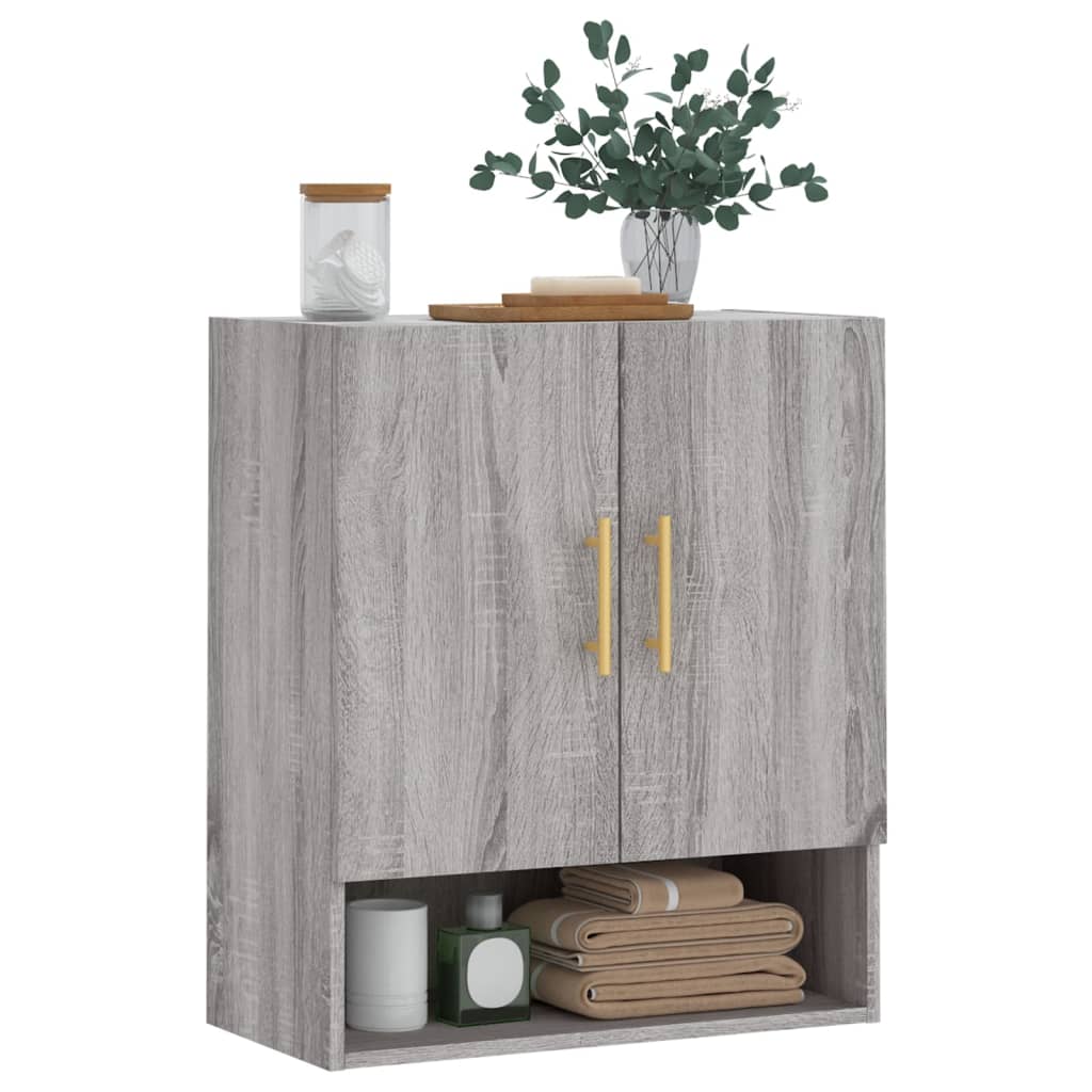 vidaXL Wall Cabinet Grey Sonoma 60x31x70 cm Engineered Wood 3