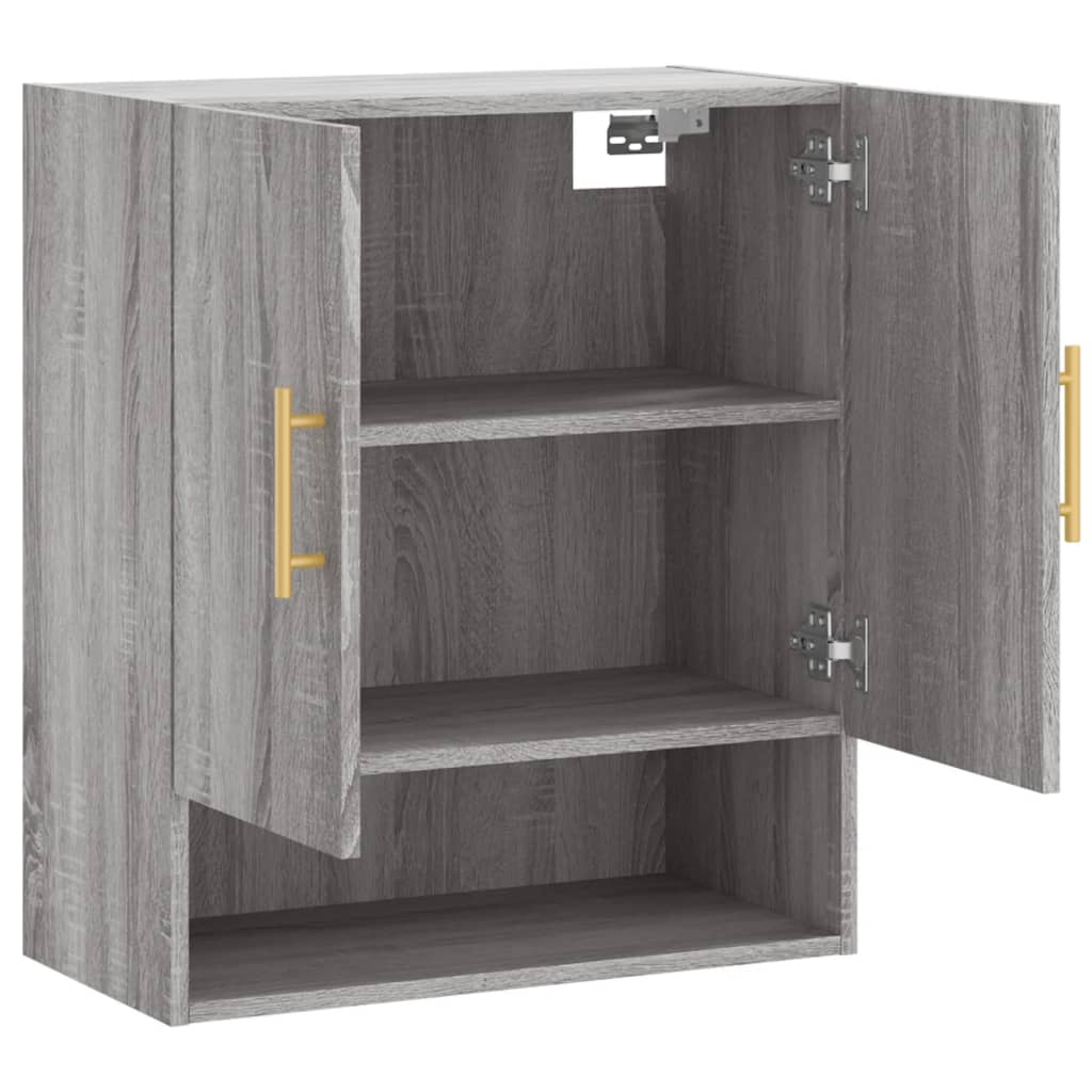 vidaXL Wall Cabinet Grey Sonoma 60x31x70 cm Engineered Wood 6