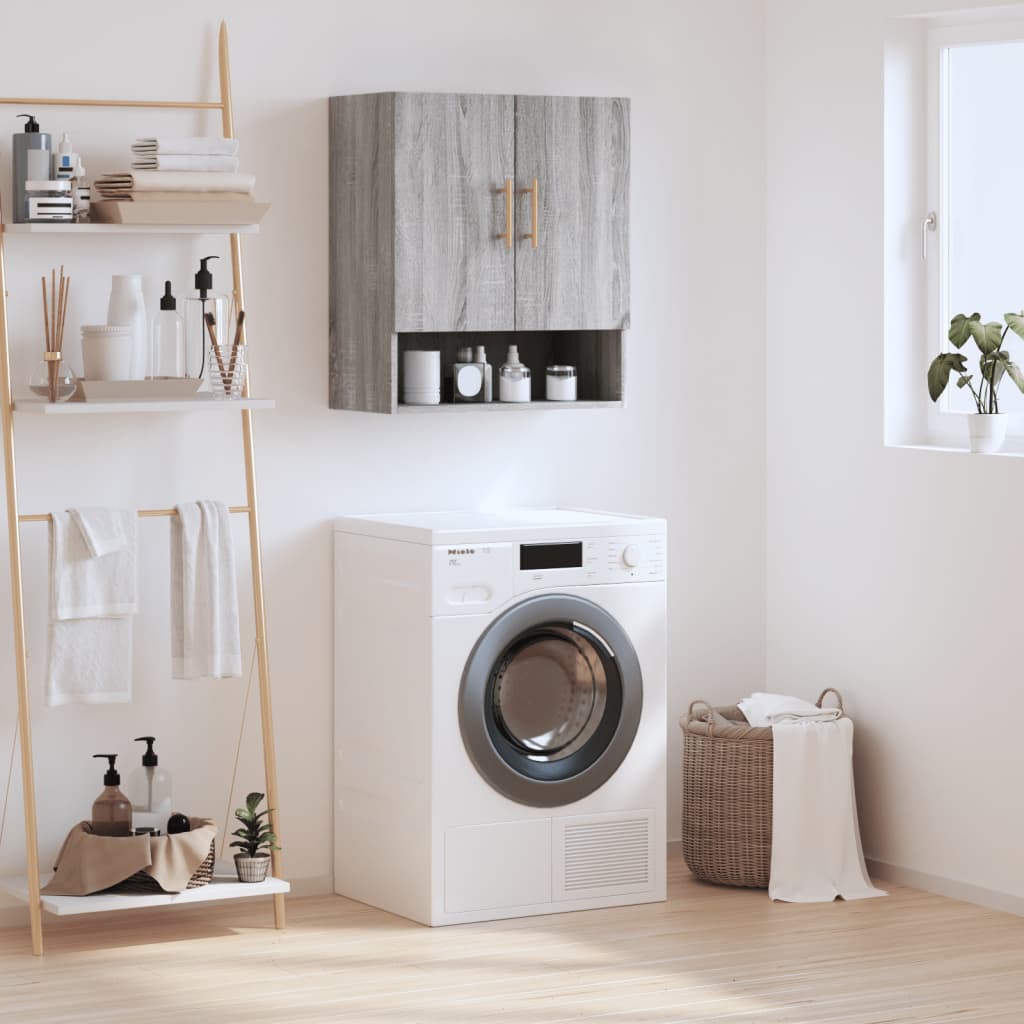 vidaXL Wall Cabinet Grey Sonoma 60x31x70 cm Engineered Wood 1