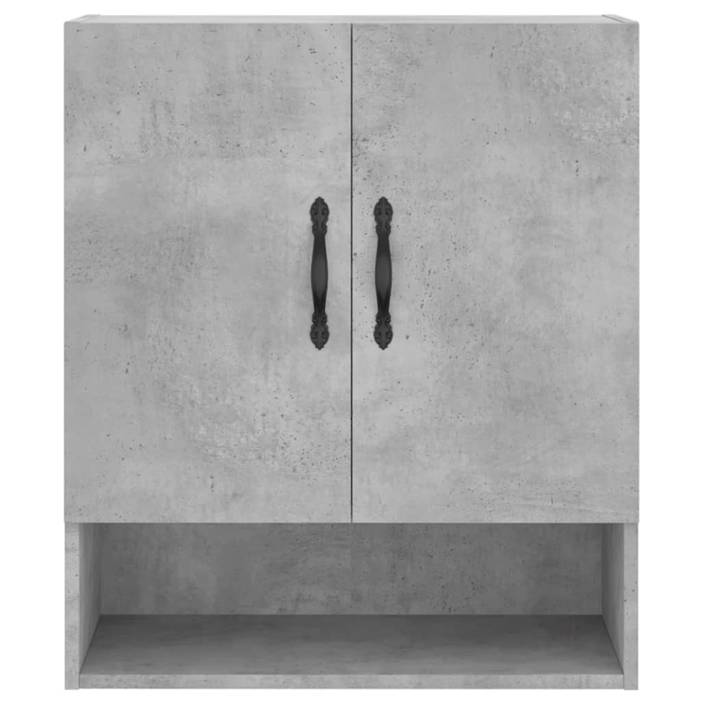 vidaXL Wall Cabinet Concrete Grey 60x31x70 cm Engineered Wood 5