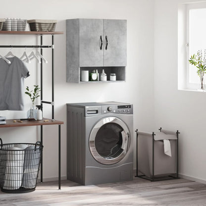 vidaXL Wall Cabinet Concrete Grey 60x31x70 cm Engineered Wood 1