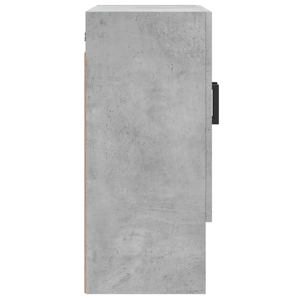 vidaXL Wall Cabinet Concrete Grey 60x31x70 cm Engineered Wood 6