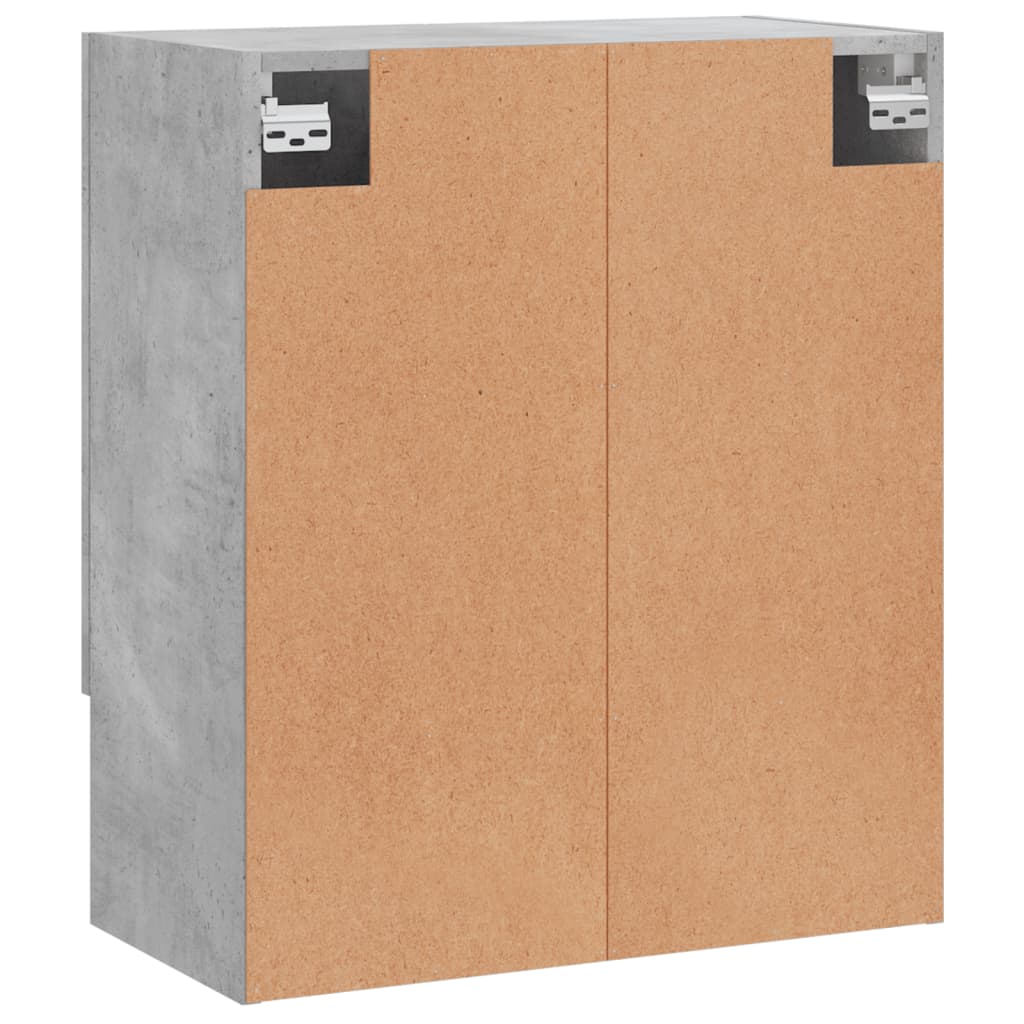 vidaXL Wall Cabinet Concrete Grey 60x31x70 cm Engineered Wood 5