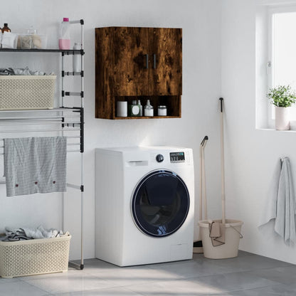 vidaXL Wall Cabinet Smoked Oak 60x31x70 cm Engineered Wood 1