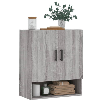 vidaXL Wall Cabinet Grey Sonoma 60x31x70 cm Engineered Wood 3