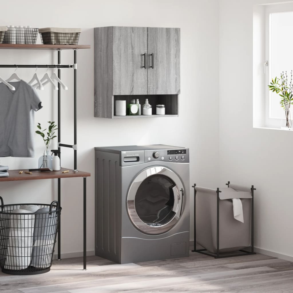 vidaXL Wall Cabinet Grey Sonoma 60x31x70 cm Engineered Wood 1
