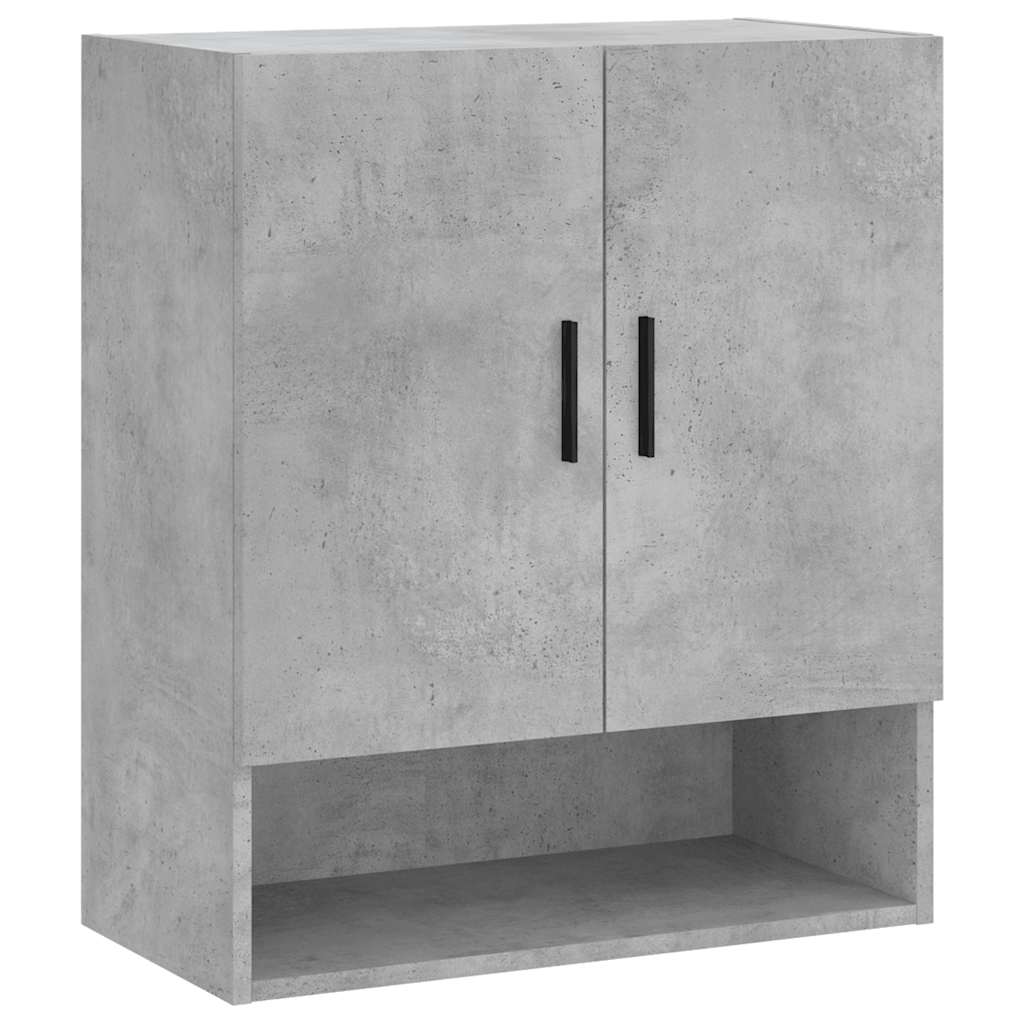 vidaXL Wall Cabinet Concrete Grey 60x31x70 cm Engineered Wood 2