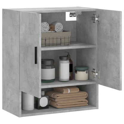 vidaXL Wall Cabinet Concrete Grey 60x31x70 cm Engineered Wood 4