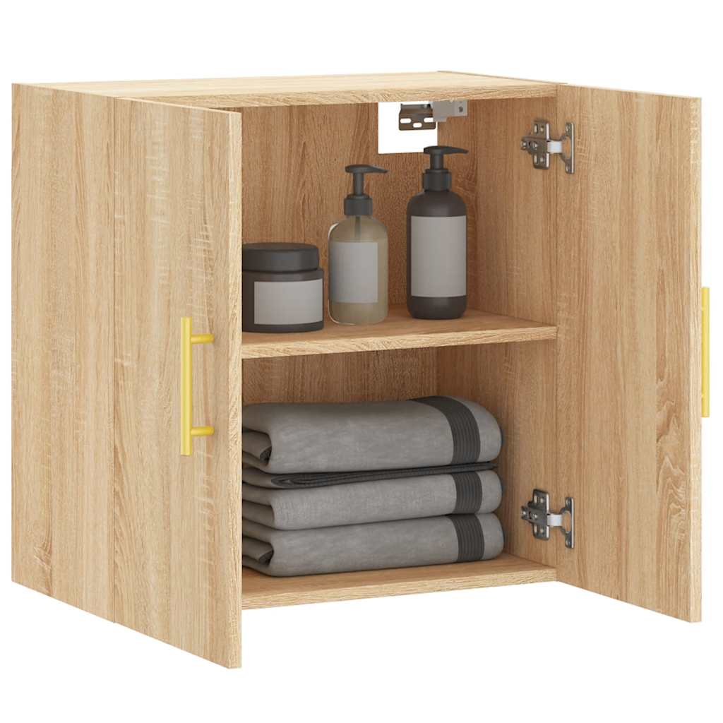vidaXL Wall Cabinet Sonoma Oak 60x31x60 cm Engineered Wood 4