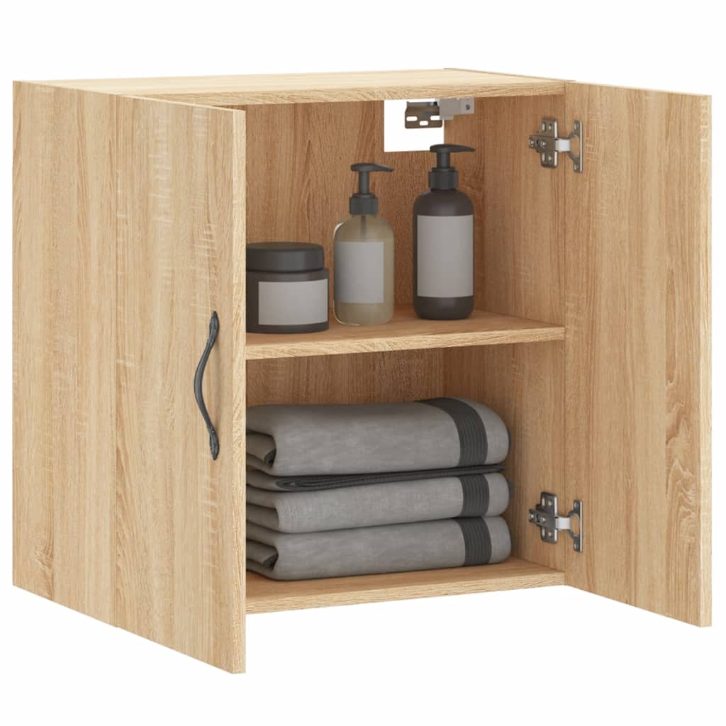 vidaXL Wall Cabinet Sonoma Oak 60x31x60 cm Engineered Wood 4