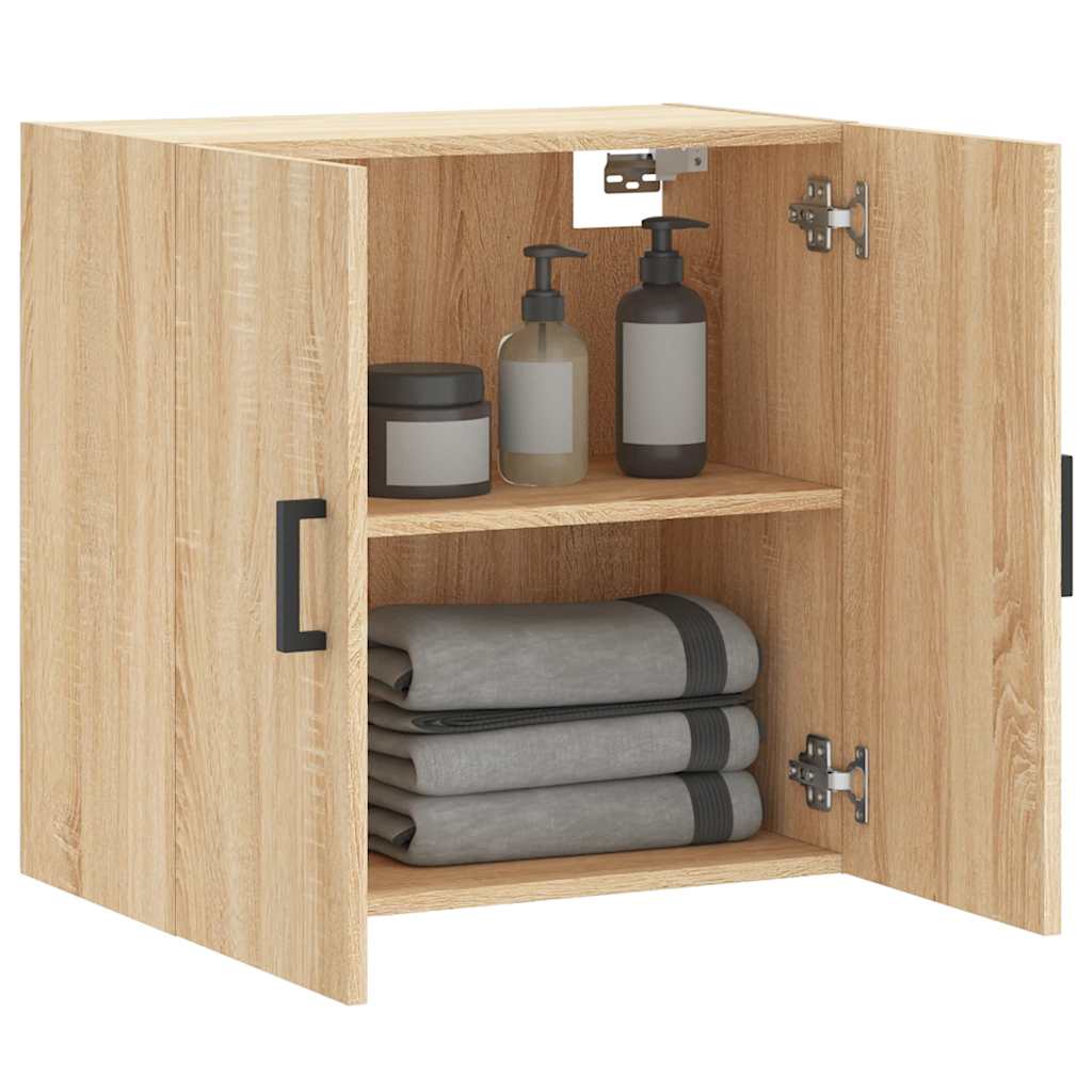 vidaXL Wall Cabinet Sonoma Oak 60x31x60 cm Engineered Wood 4