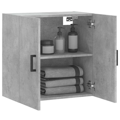 vidaXL Wall Cabinet Concrete Grey 60x31x60 cm Engineered Wood 4