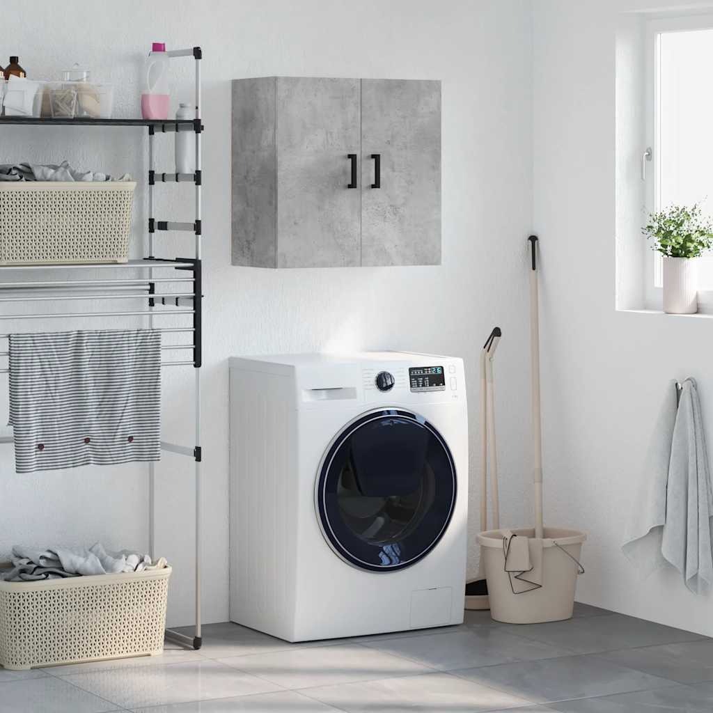 vidaXL Wall Cabinet Concrete Grey 60x31x60 cm Engineered Wood 1