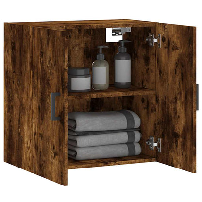 vidaXL Wall Cabinet Smoked Oak 60x31x60 cm Engineered Wood 4