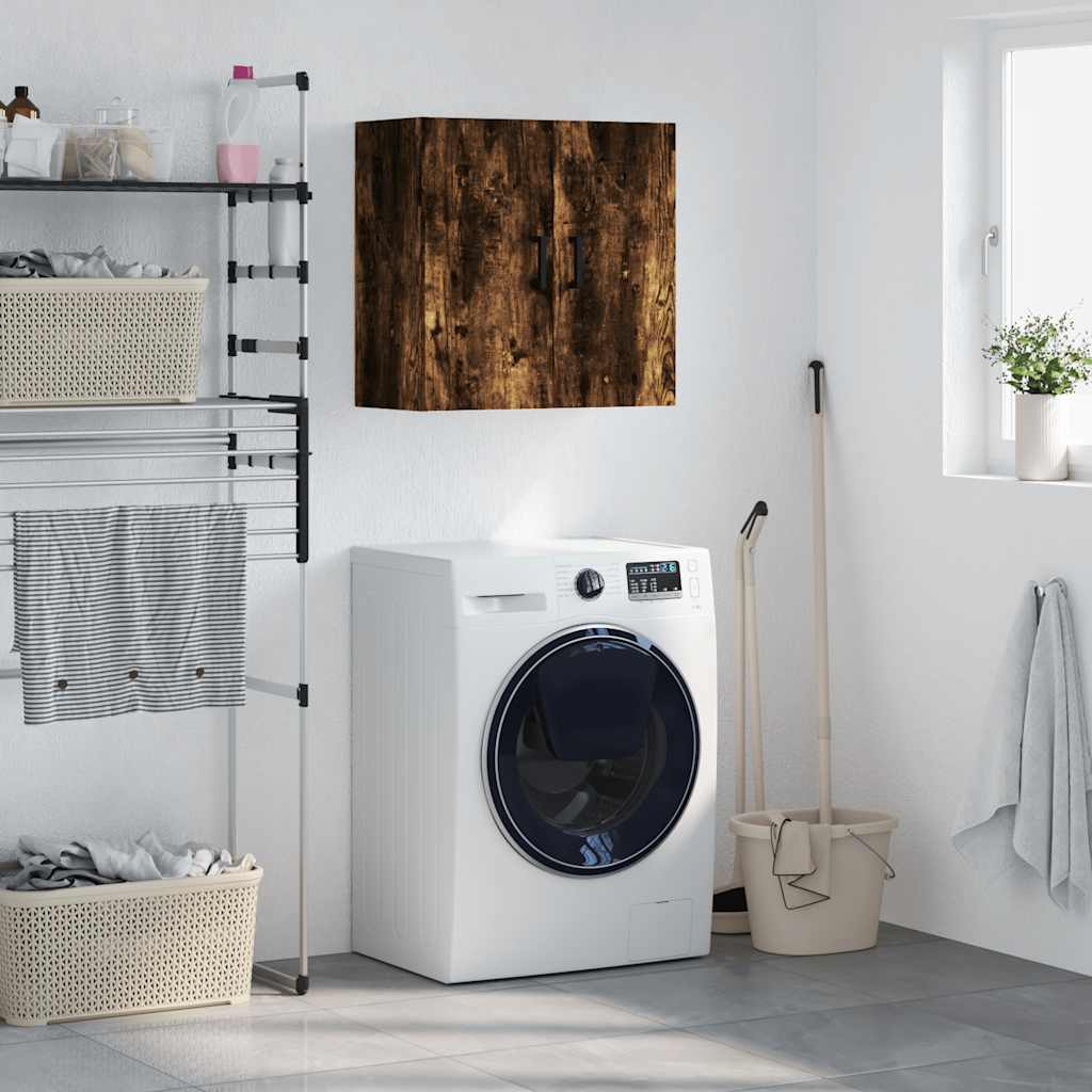 vidaXL Wall Cabinet Smoked Oak 60x31x60 cm Engineered Wood 1