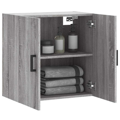 vidaXL Wall Cabinet Grey Sonoma 60x31x60 cm Engineered Wood 4