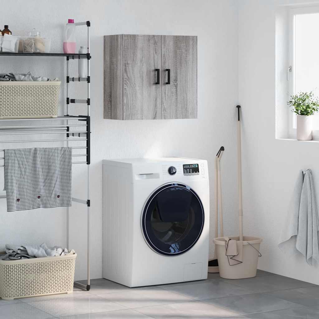 vidaXL Wall Cabinet Grey Sonoma 60x31x60 cm Engineered Wood 1