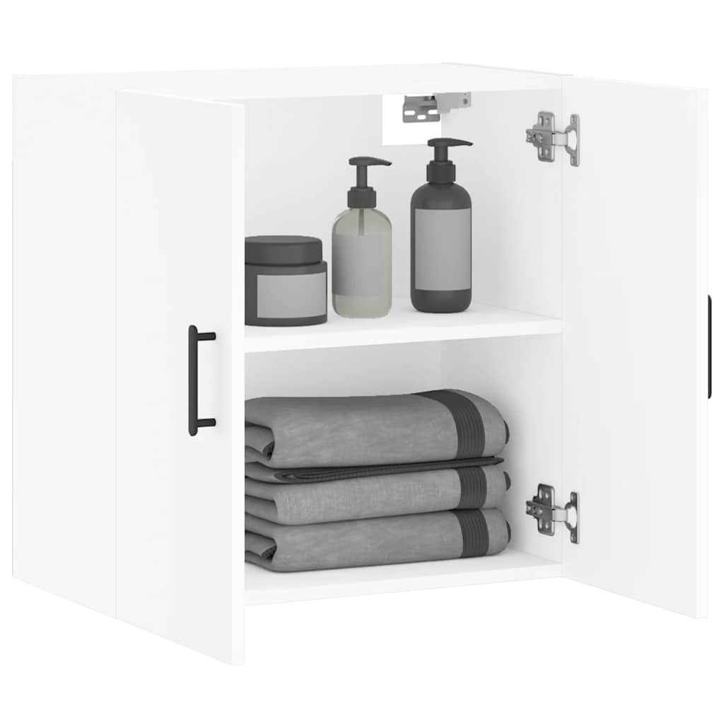 vidaXL Wall Cabinet White 60x31x60 cm Engineered Wood 4