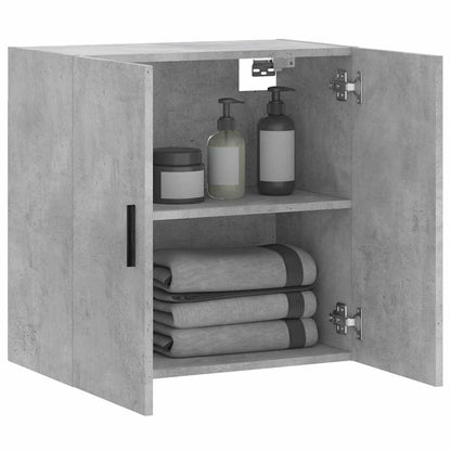 vidaXL Wall Cabinet Concrete Grey 60x31x60 cm Engineered Wood 4