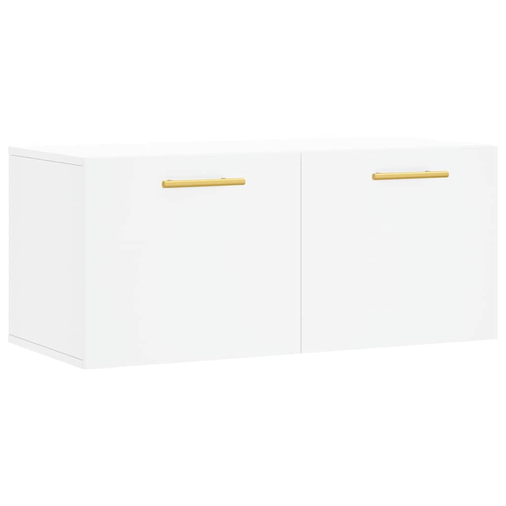 vidaXL Wall Cabinet White 80x36,5x35 cm Engineered Wood 2