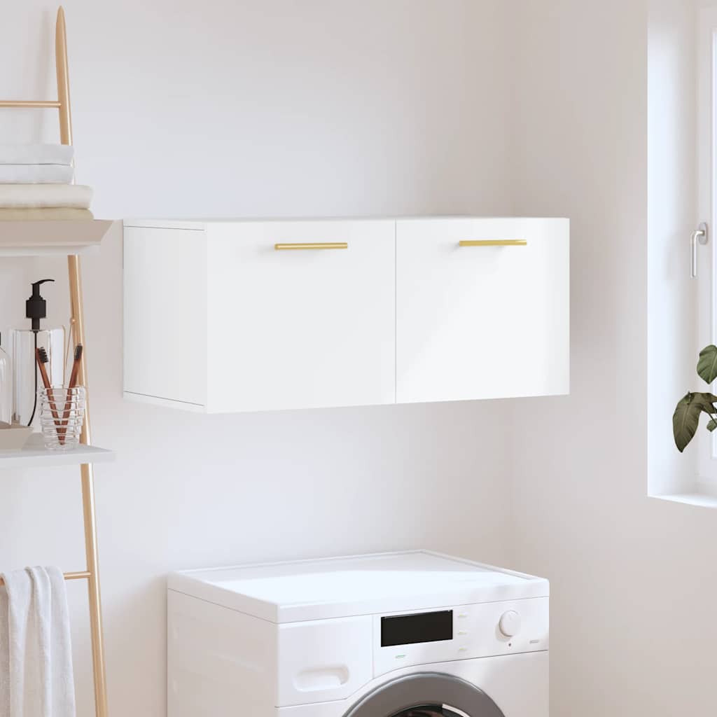 vidaXL Wall Cabinet White 80x36,5x35 cm Engineered Wood 1