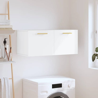 vidaXL Wall Cabinet White 80x36,5x35 cm Engineered Wood 1