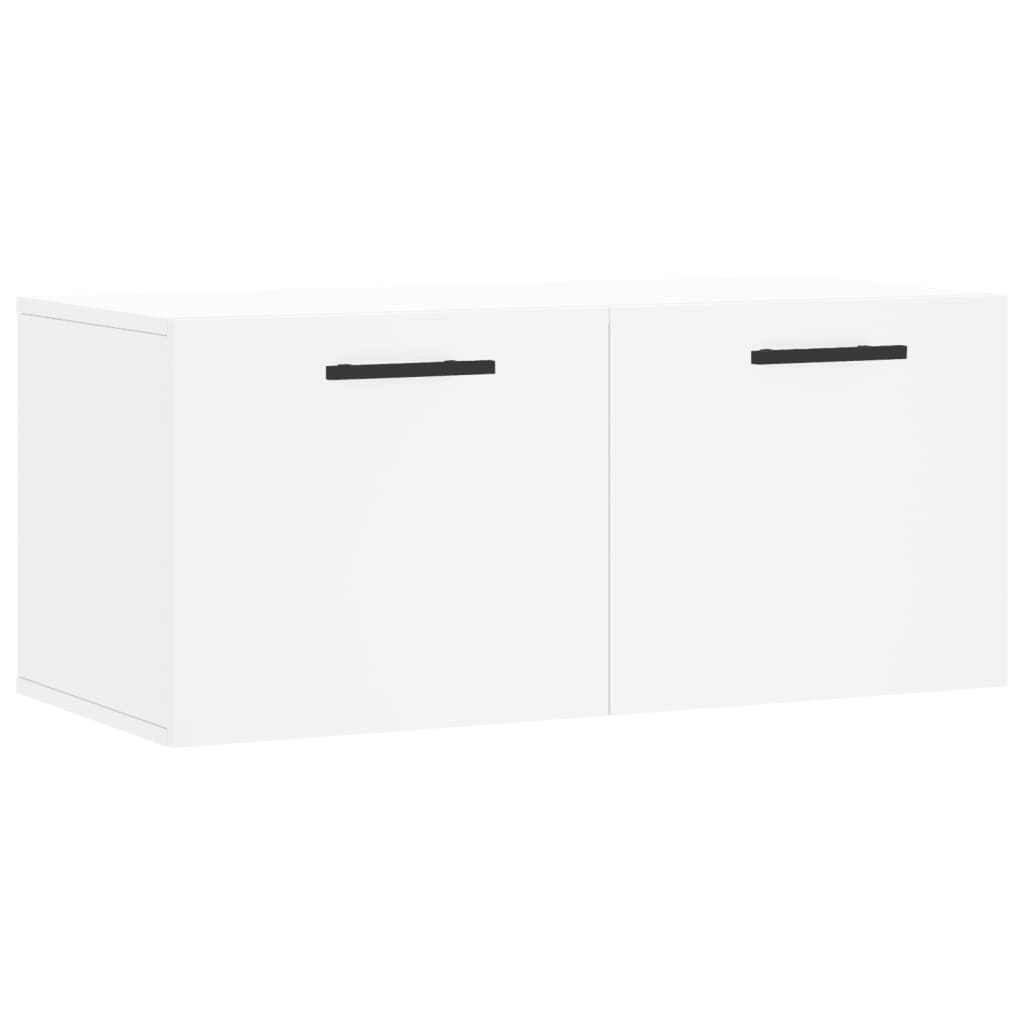 vidaXL Wall Cabinet White 80x36.5x35 cm Engineered Wood 2
